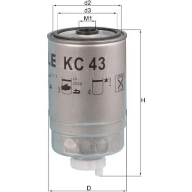 Knecht | Kraftstofffilter | KC 43