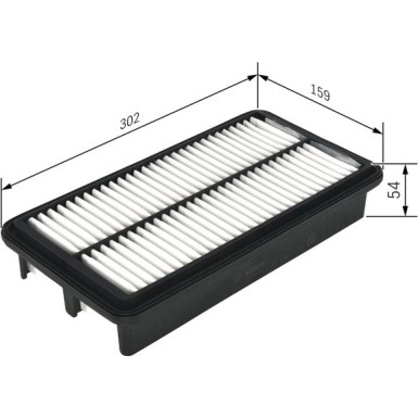 BOSCH F 026 400 521 Luftfilter