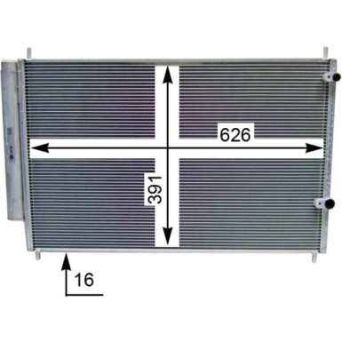 AC 801 000S Kondensator, Klimaanlage BEHR AC 801 000S Kondensator, Klimaanlage BEHR