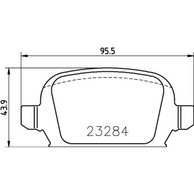 Hella | Bremsbelagsatz, Scheibenbremse | 8DB 355 018-641