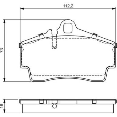 0 986 494 265 Bremsbelagsatz, Scheibenbremse