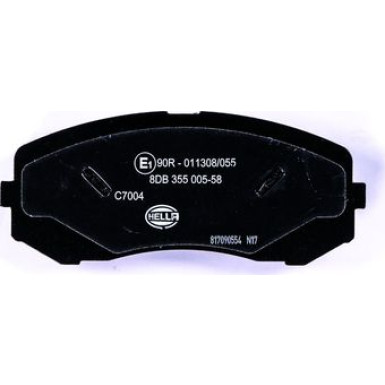 Hella | Bremsbelagsatz, Scheibenbremse | 8DB 355 005-581