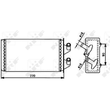 53213 Wärmetauscher, Innenraumheizung