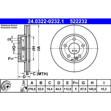 24.0322-0232.1 Bremsscheibe PowerDisc