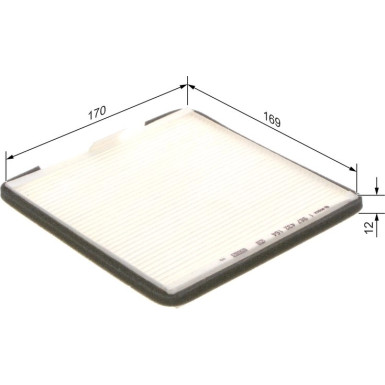 BOSCH 1 987 432 164 Innenraumfilter BOSCH 1 987 432 164 Innenraumfilter