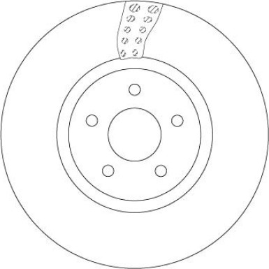 DF6662S Bremsscheibe TRW SINGLE