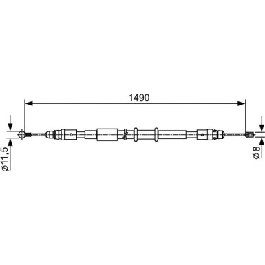1 987 482 553 Seilzug, Feststellbremse