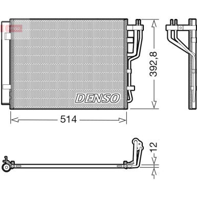 Denso | Kondensator, Klimaanlage | DCN41014