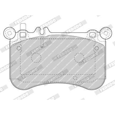 Ferodo | Bremsbelagsatz, Scheibenbremse | FDB4696