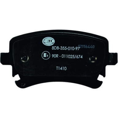 Hella | Bremsbelagsatz, Scheibenbremse | 8DB 355 010-971