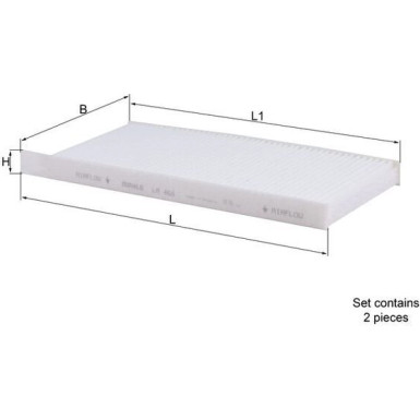 LA 468/S Filter, Innenraumluft LA 468/S Filter, Innenraumluft