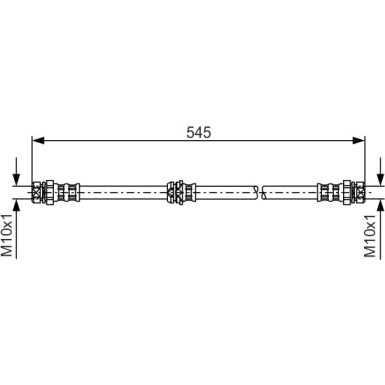 BOSCH | Bremsschlauch | 1 987 481 302