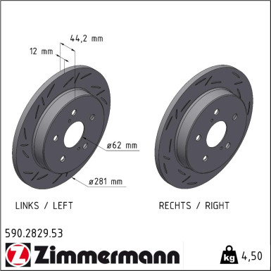 590.2829.53 Bremsscheibe BLACK Z
