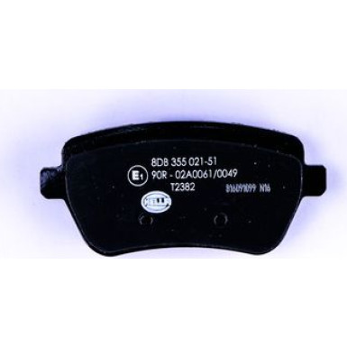 Hella | Bremsbelagsatz, Scheibenbremse | 8DB 355 021-511