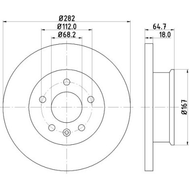Hella | Bremsscheibe | 8DD 355 102-891