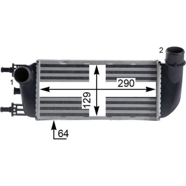 Mahle | Ladeluftkühler | CI 436 000P