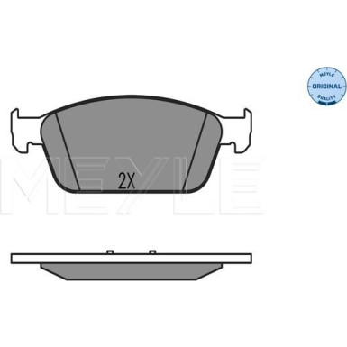 Meyle Bremsbelagsatz, Scheibenbremse MEYLE-ORIGINAL: True to OE 025 257 3618