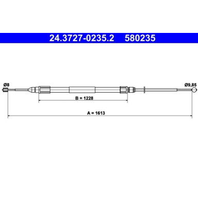 24.3727-0235.2 Seilzug, Feststellbremse