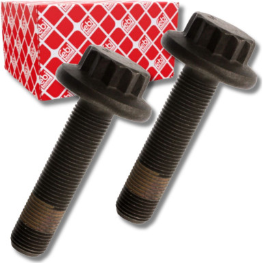 2x FEBI BILSTEIN 40112 Achsschraube, Antriebswelle