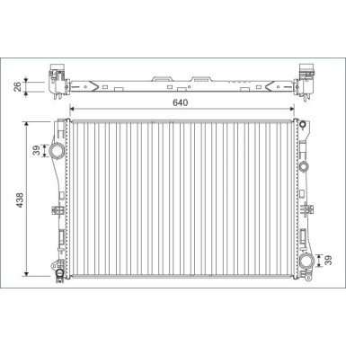 Valeo | Kühler, Motorkühlung | 701142