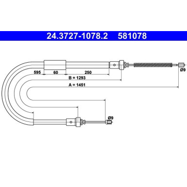 24.3727-1078.2 Seilzug, Feststellbremse