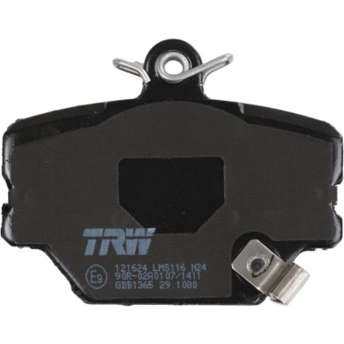 TRW | Bremsbelagsatz, Scheibenbremse | GDB1365