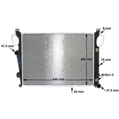 Mahle | Kühler, Motorkühlung | CR 302 000S