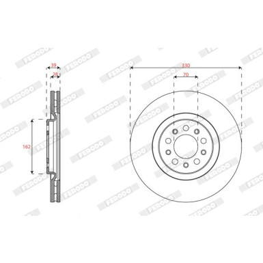 Ferodo | Bremsscheibe | DDF3040C-1