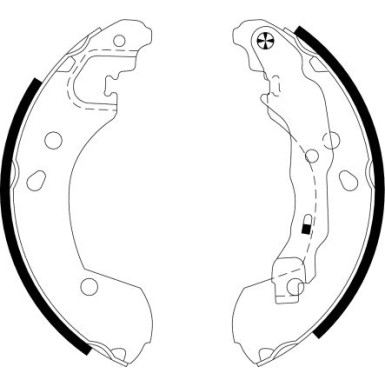 91062600 Bremsbackensatz