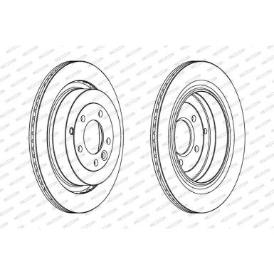 Ferodo | Bremsscheibe | DDF1433C-1