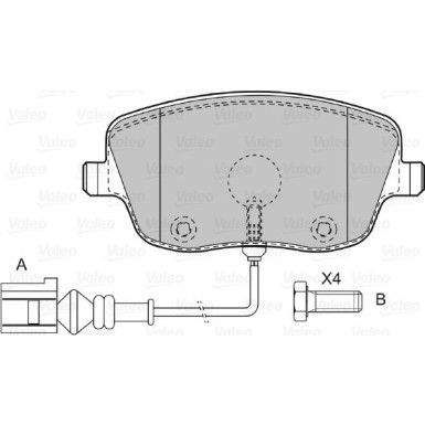 598720 Bremsbelagsatz, Scheibenbremse