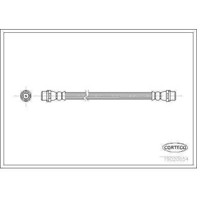 Corteco | Bremsschlauch | 19020654