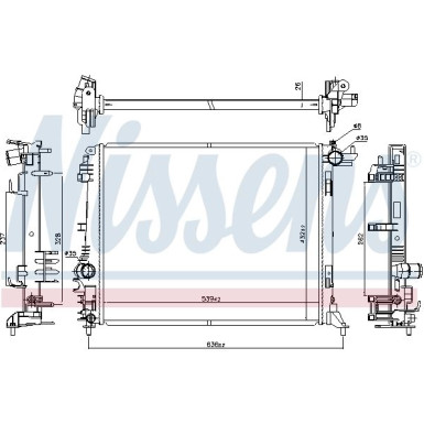 606473 Kühler, Motorkühlung 606473 Kühler, Motorkühlung