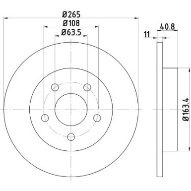 Hella | Bremsscheibe | 8DD 355 111-381