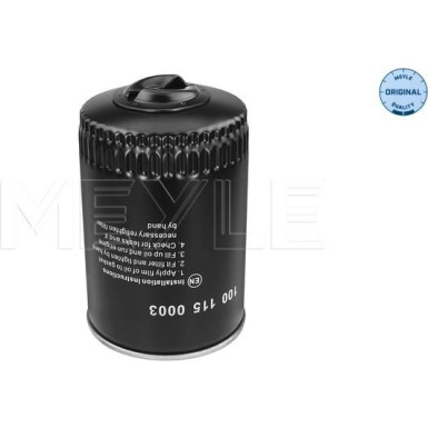 Meyle Ölfilter MEYLE-ORIGINAL: True to OE 100 115 0003 Meyle Ölfilter MEYLE-ORIGINAL: True to OE 100 115 0003