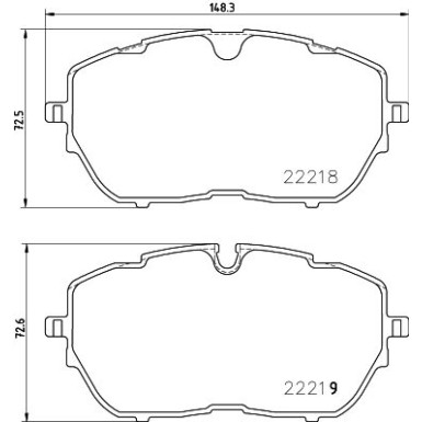 Hella | Bremsbelagsatz, Scheibenbremse | 8DB 355 024-731