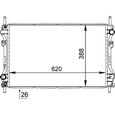 Mahle | Kühler, Motorkühlung | CR 1140 000S
