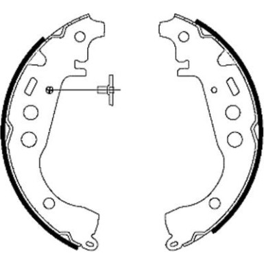 91053500 Bremsbackensatz 91053500 Bremsbackensatz