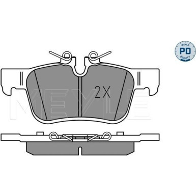 Meyle Bremsbelagsatz, Scheibenbremse MEYLE-PD: Advanced performance and design 025 225 6816/PD