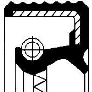 Corteco | Wellendichtring, Differential | 01020680B