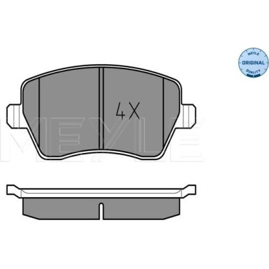 025 239 7317 Bremsbelagsatz, Scheibenbremse MEYLE-ORIGINAL: True to OE.