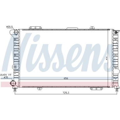 Nissens | Kühler, Motorkühlung | 60053