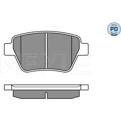 025 245 6317/PD Bremsbelagsatz, Scheibenbremse MEYLE-PD: Advanced performance and design.