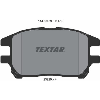 2392901 Bremsbelagsatz, Scheibenbremse