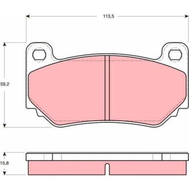 GDB1568 Bremsbelagsatz, Scheibenbremse GDB1568 Bremsbelagsatz, Scheibenbremse