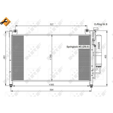 35870 Kondensator, Klimaanlage EASY FIT