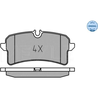 025 246 4317 Bremsbelagsatz, Scheibenbremse MEYLE-ORIGINAL: True to OE.