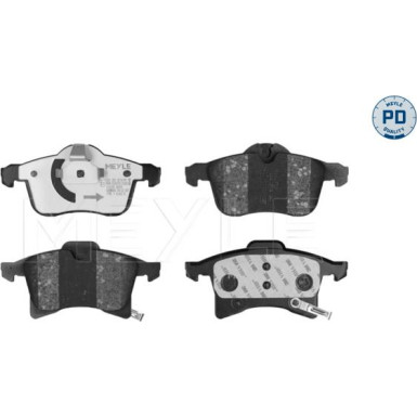 Meyle | Bremsbelagsatz, Scheibenbremse | 025 283 3219/PD