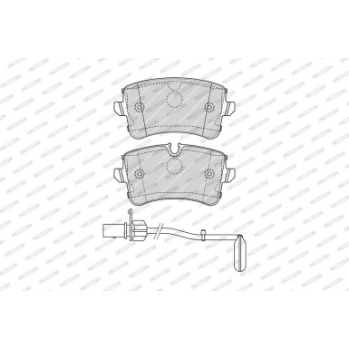 Ferodo Bremsbelagsatz, Scheibenbremse FUSE+ Technology FDB4393
