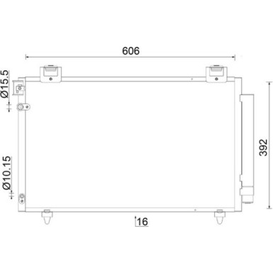 AC 831 000S Kondensator, Klimaanlage BEHR